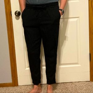 Linen Cropped Pants